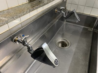 お湯の使える設備に変更