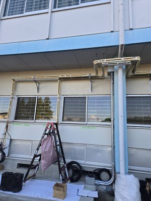 上三川町中学校 ガスヒートポンプエアコン新設工事|体育館の快適環境を実現