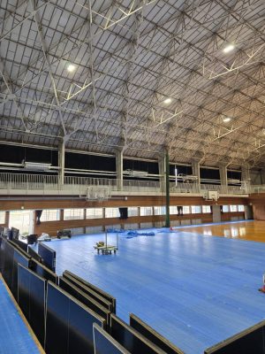 上三川町中学校 ガスヒートポンプエアコン新設工事|体育館の快適環境を実現