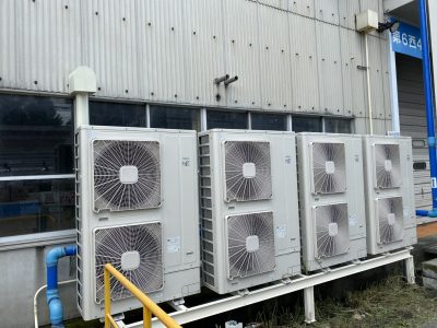 【施工事例】栃木市工場の空調更新工事｜業務用エアコンリニューアルで省エネ・作業環境改善を実現しました